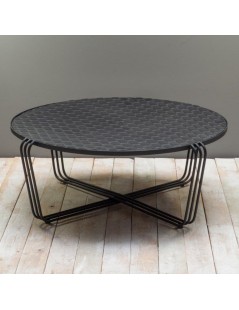 table basse noir en fer