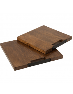 Planche à découper carrée en bois de manguier