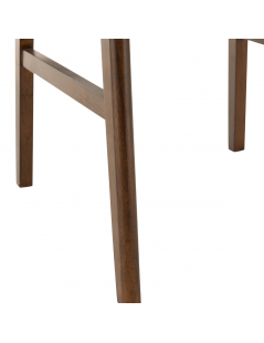 Chaise en bois d'hévéa brun
